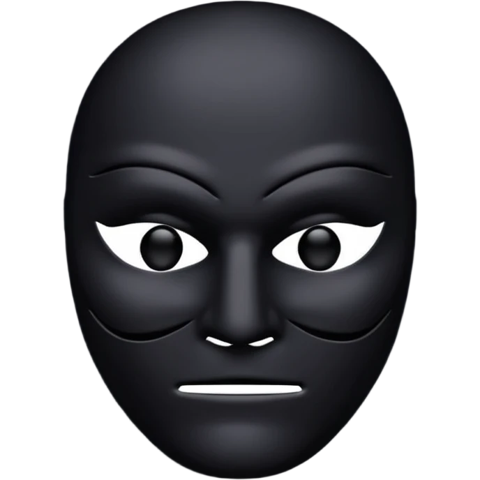 black mask  emoji