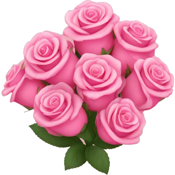 pink roses bouquet  emoji