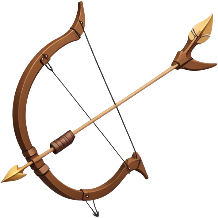 brown bow and arrow emoji