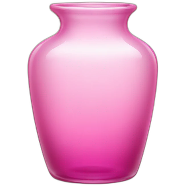 pink glass in vase form emoji
