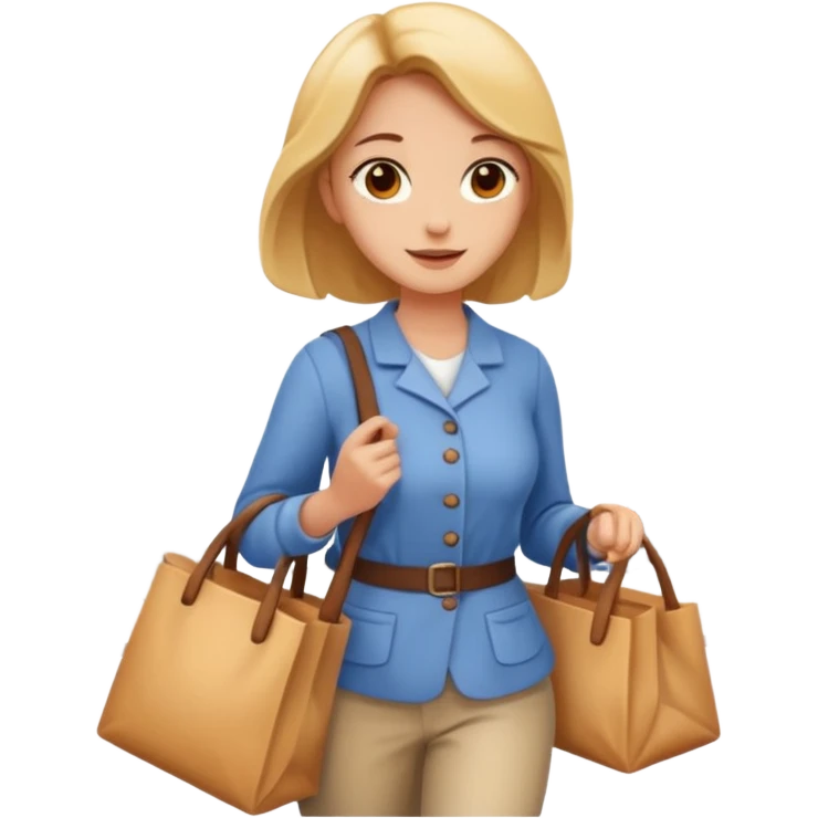 woman that is walking to the bakery emoji