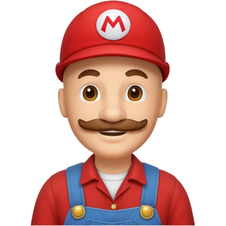 Bald mario emoji