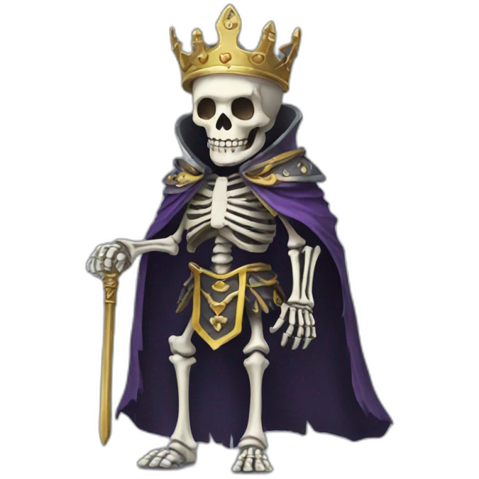 Skeleton king emoji