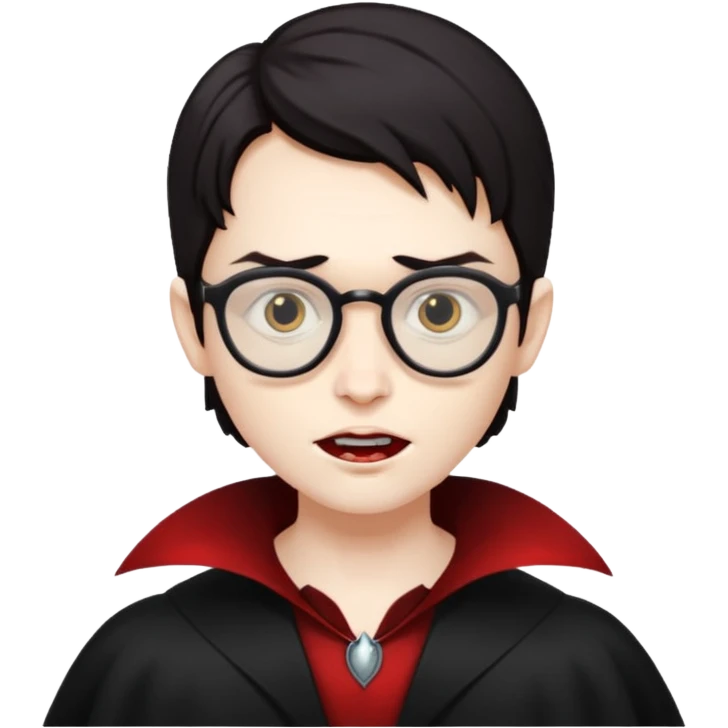 spectacled vampire emoji