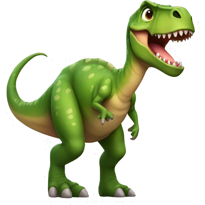 dinosaur in a bow emoji