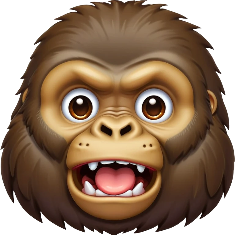 Gorilla drooling emoji