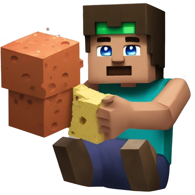 kacperman552 minecraft eating bricks emoji