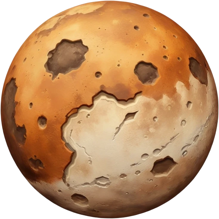 Planet Mercury brown emoji