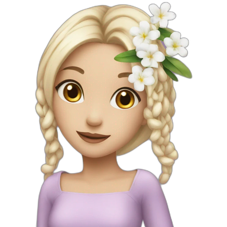 Lilas plus jasmin emoji