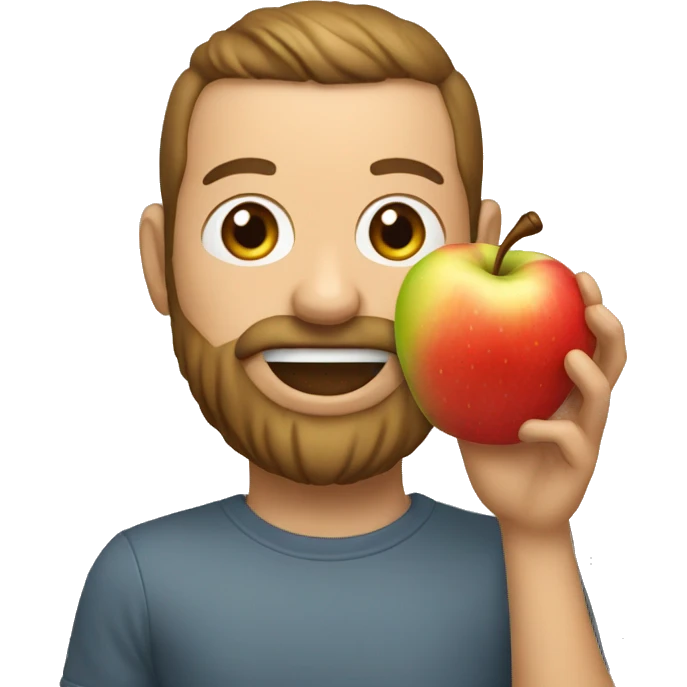 Zanahoria con una manzana  emoji