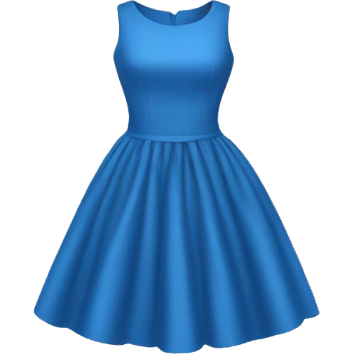blue dress emoji