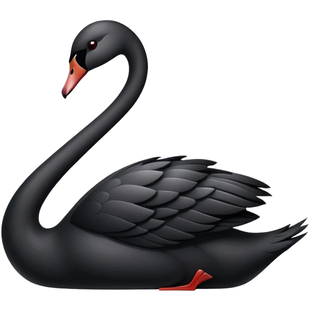 Black swan emoji