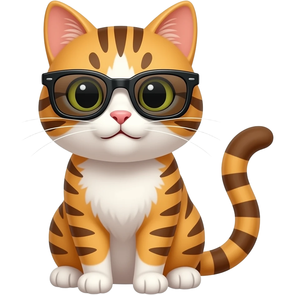 Cat wearing sunglasses emoji