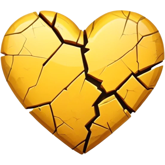 break yellow heart  emoji
