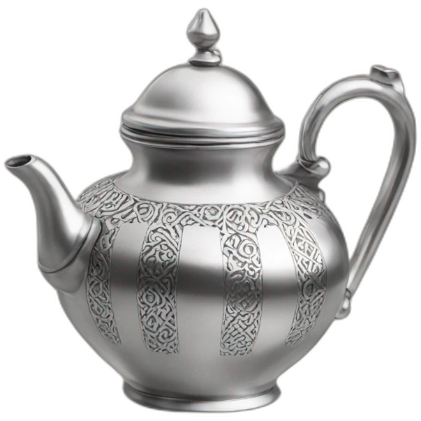 Arabic silver tea pot emoji