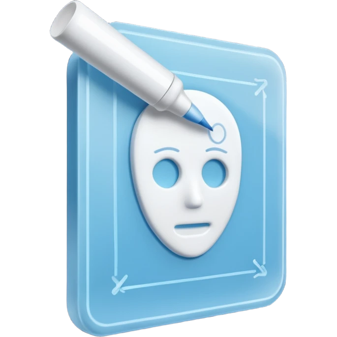 3D render of Chalk Outline, forensic investigation aesthetic, sterile clinical lighting, cool blue undertones, sharp high-contrast details, professional clean look. emoji