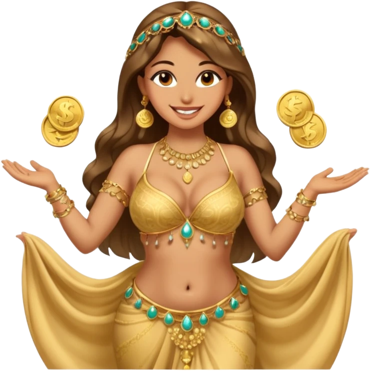 naked bellydancer with boobs bigger than her head emoji