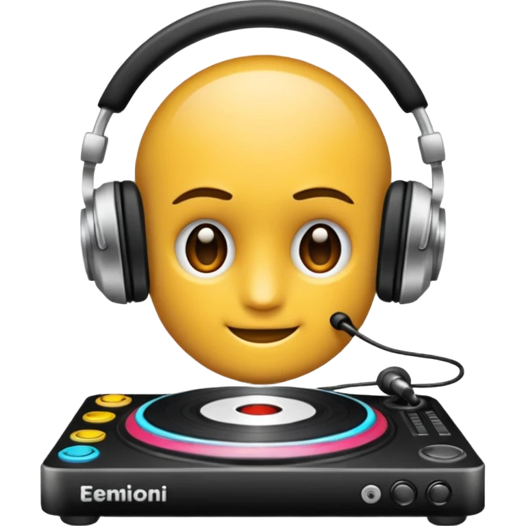 kulaklık takan bir dj emoji
