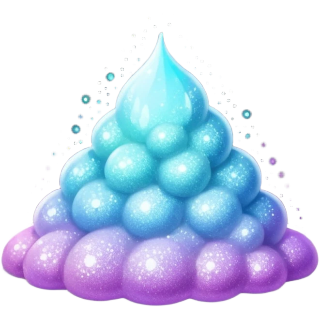  fine, tiny glitter dust, sparkling brightly like magical dust. Small particles, glossy, smooth, soft shadows, white background.

 emoji