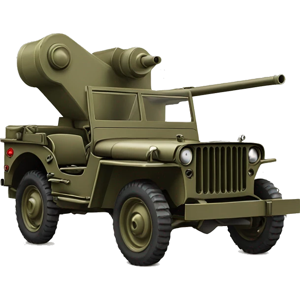 machine gun willys mb emoji