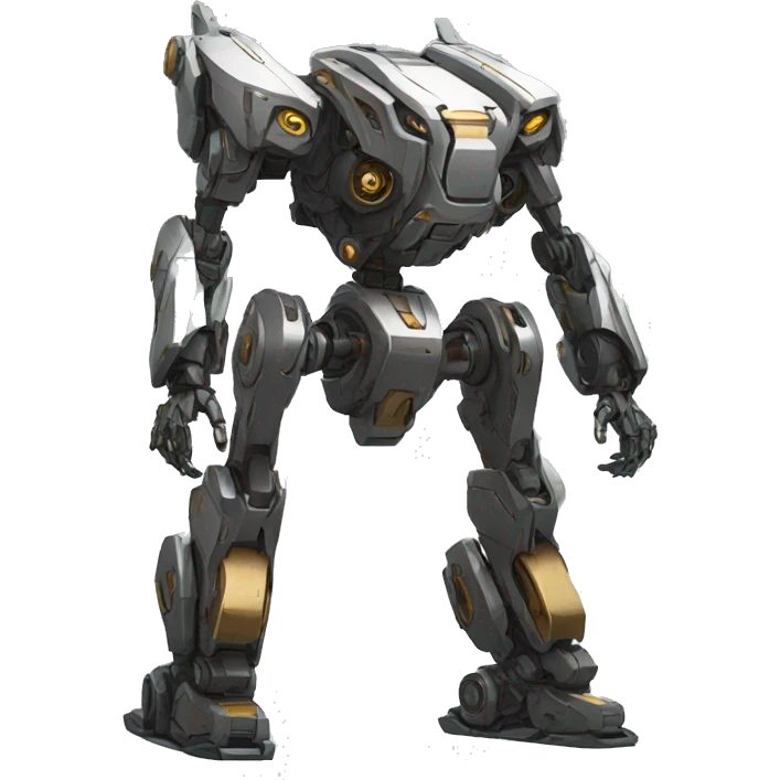 Futuristic mechanical lombax-mecha full body emoji