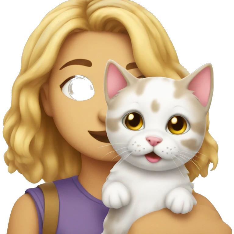 Kitty with puppy emoji