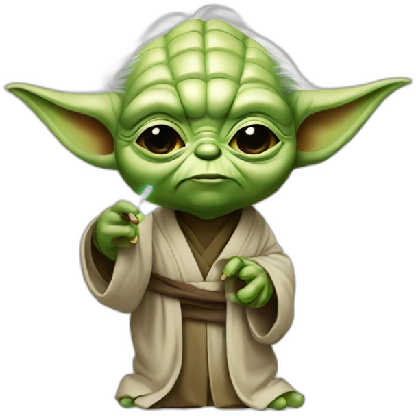 yoda-smooking emoji
