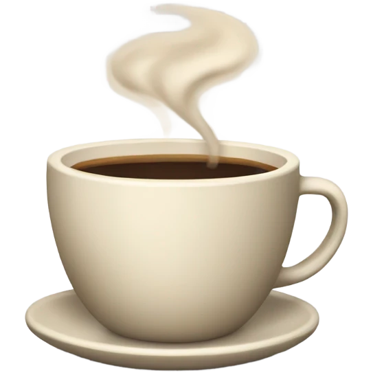 a coffee cup emoji