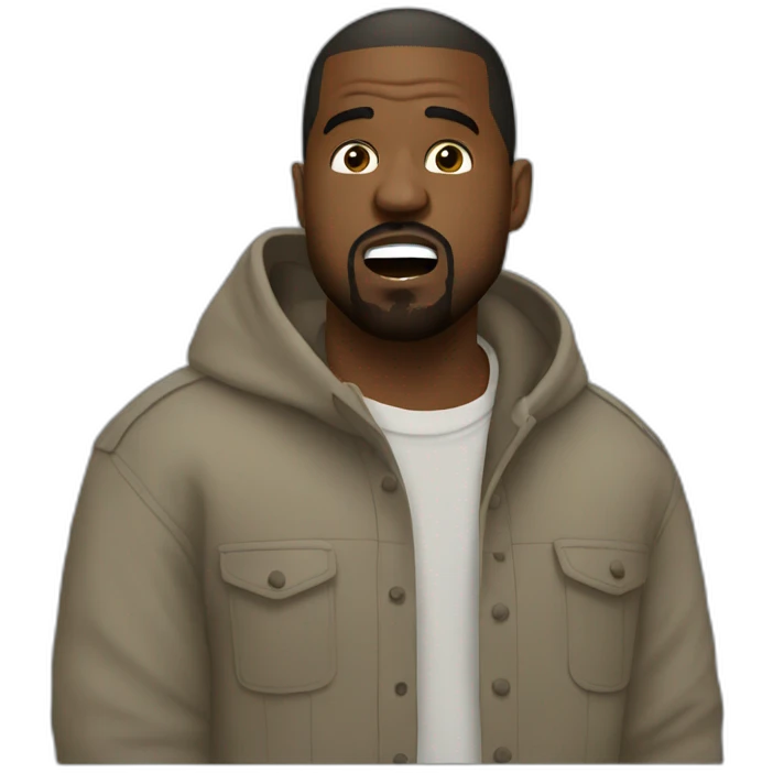 kanye west singing emoji