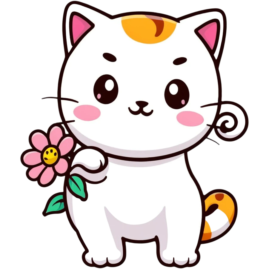 flower jelly cat emoji