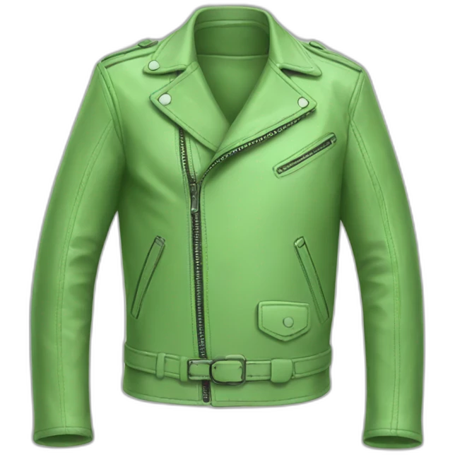 light green leather jacket emoji
