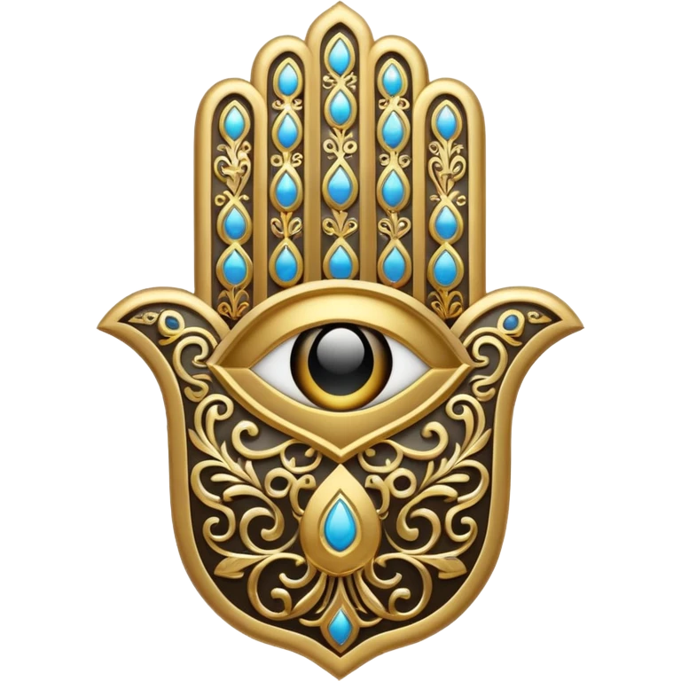 Hamsa emoji with white emoji