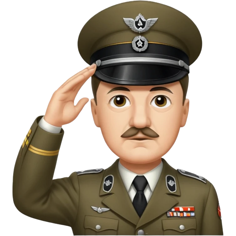 Adolf Hitler saluting  emoji