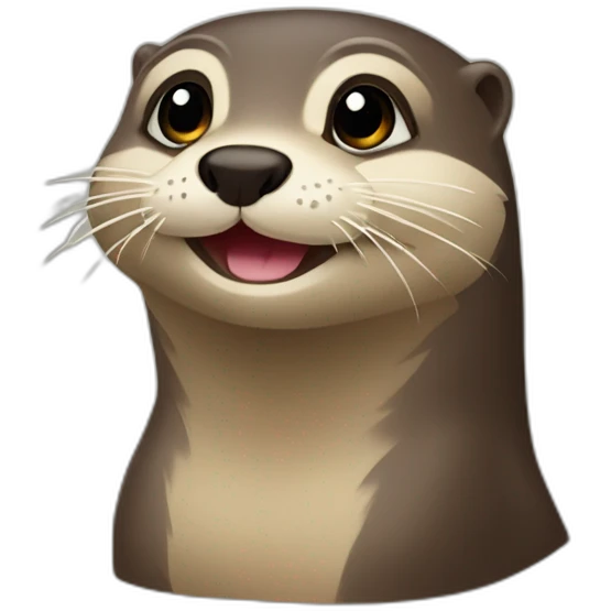 Loutre sur totue emoji
