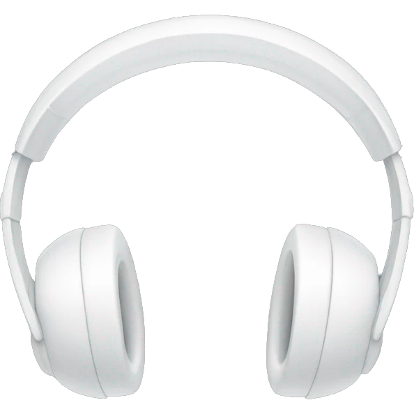 White headphones  emoji