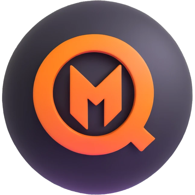 modern minimalist 3D sphere logo emoji