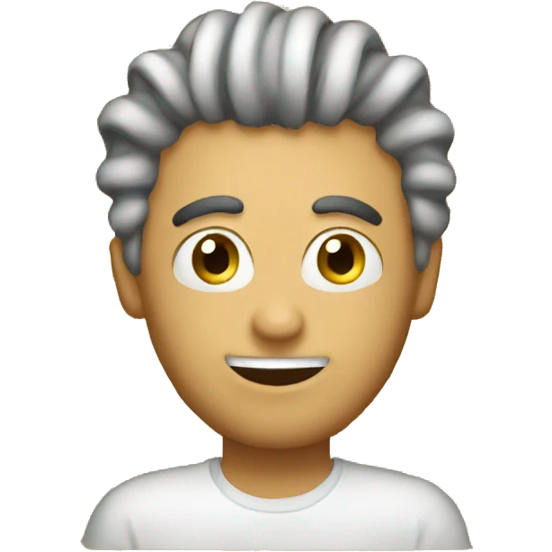 Spaghetti hair emoji