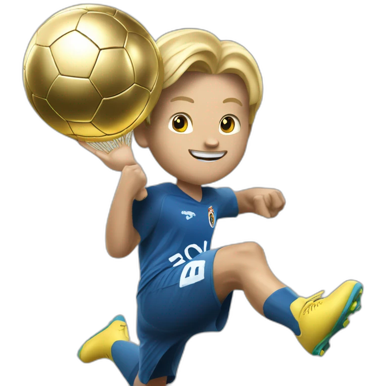 Haaland winning a ballon d'or emoji
