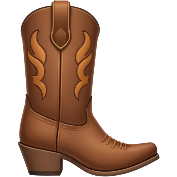 Cowboy Boot minimalistic and small emoji