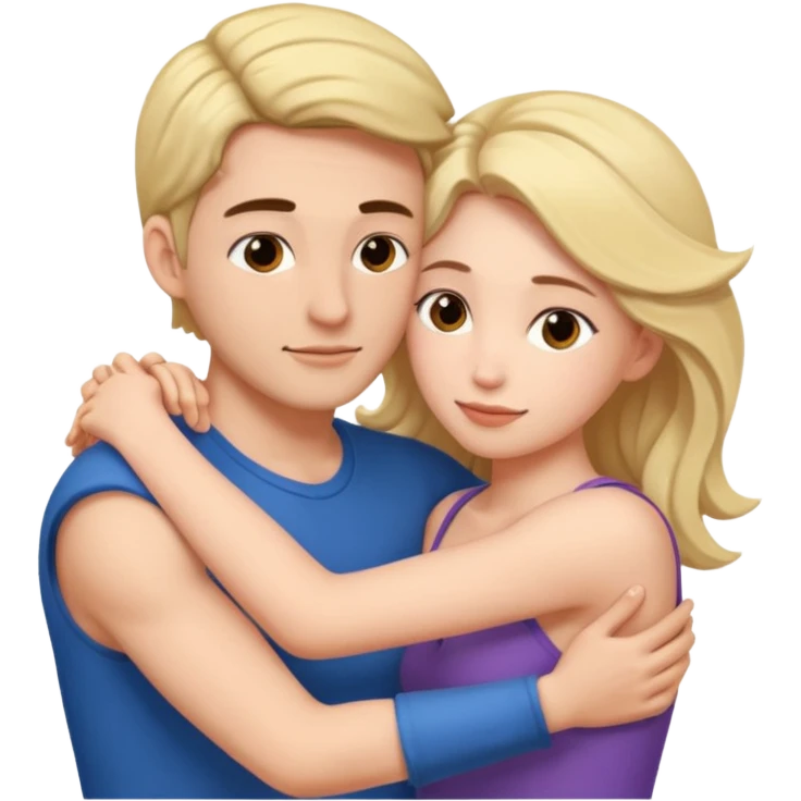 A naked woman and man in the 69 position emoji