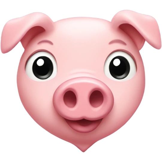 heart with pig nose emoji