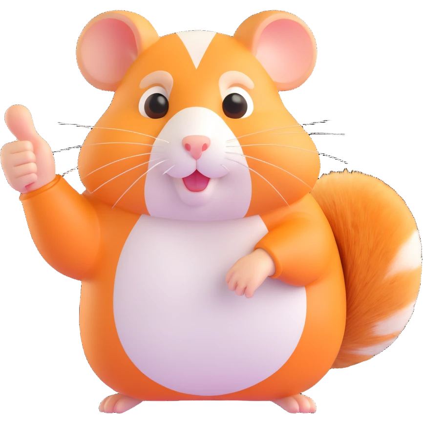 hamster hand giving a thumbs down emoji