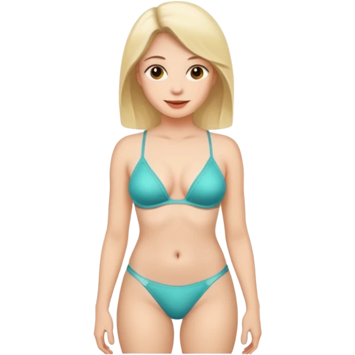 Голая девушка в стрингах  emoji