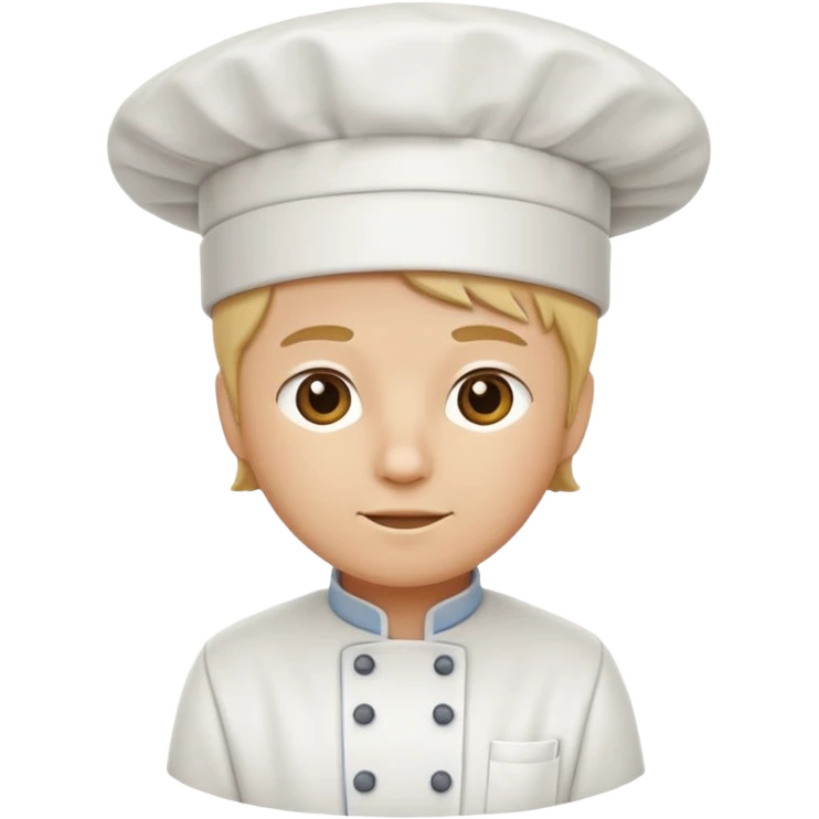 chef's hat without the chef emoji