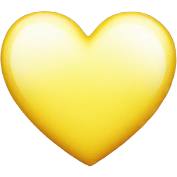 shiny yellow heart emoji