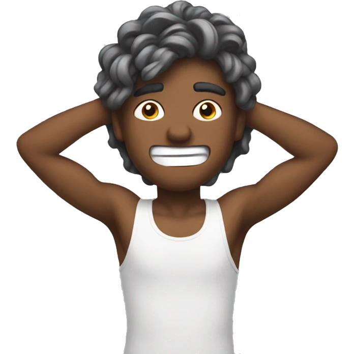 Pulling hair emoji  emoji
