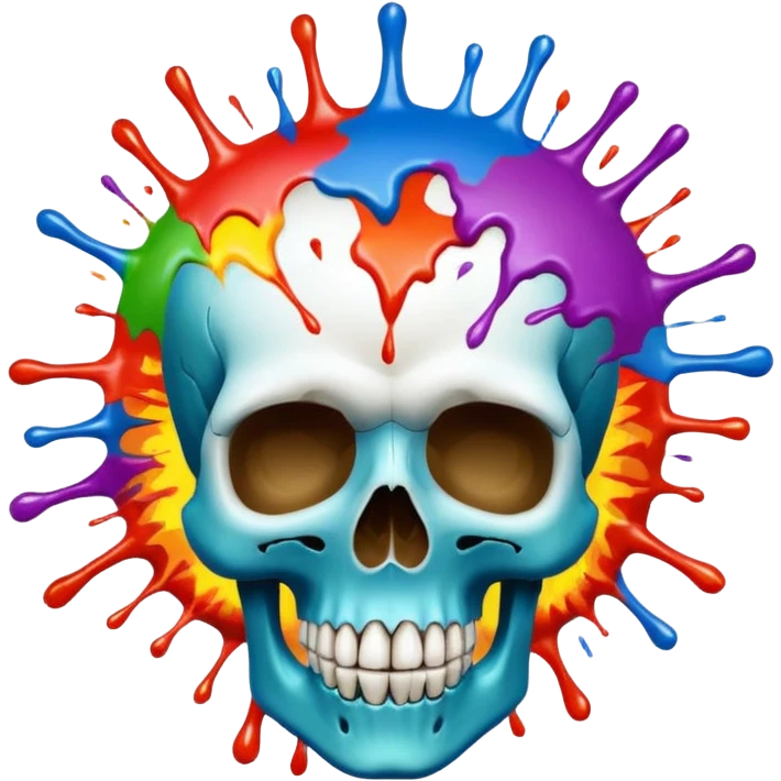 Calavera q le esplota la cabeza emoji