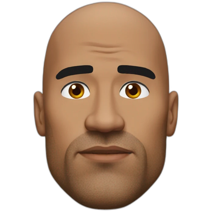 the rock eyebrows emoji