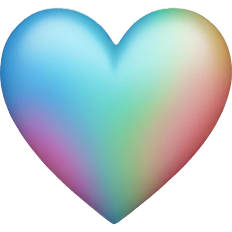 Trans colored heart emoji