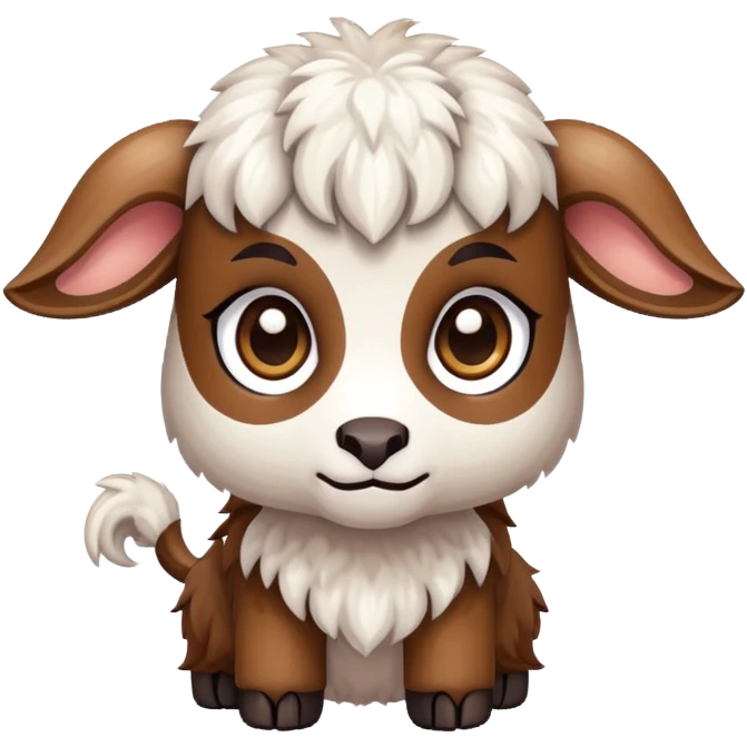 goat-themed, chibi, pixel art emoji